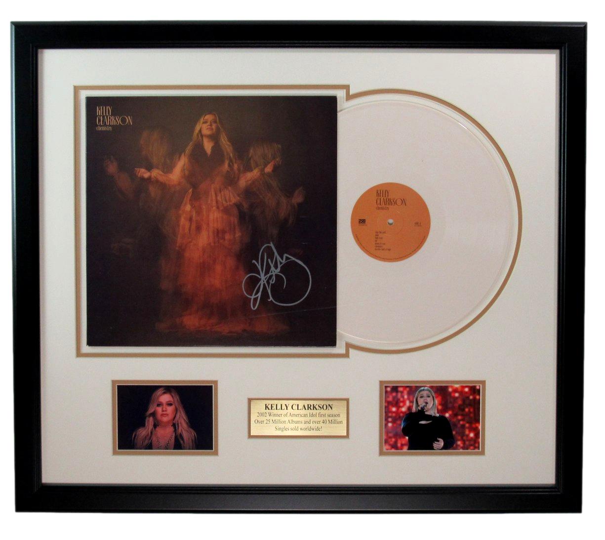 Kelly Clarkson Autographed Album "Chemistry" with Photos Framed JSA 188981