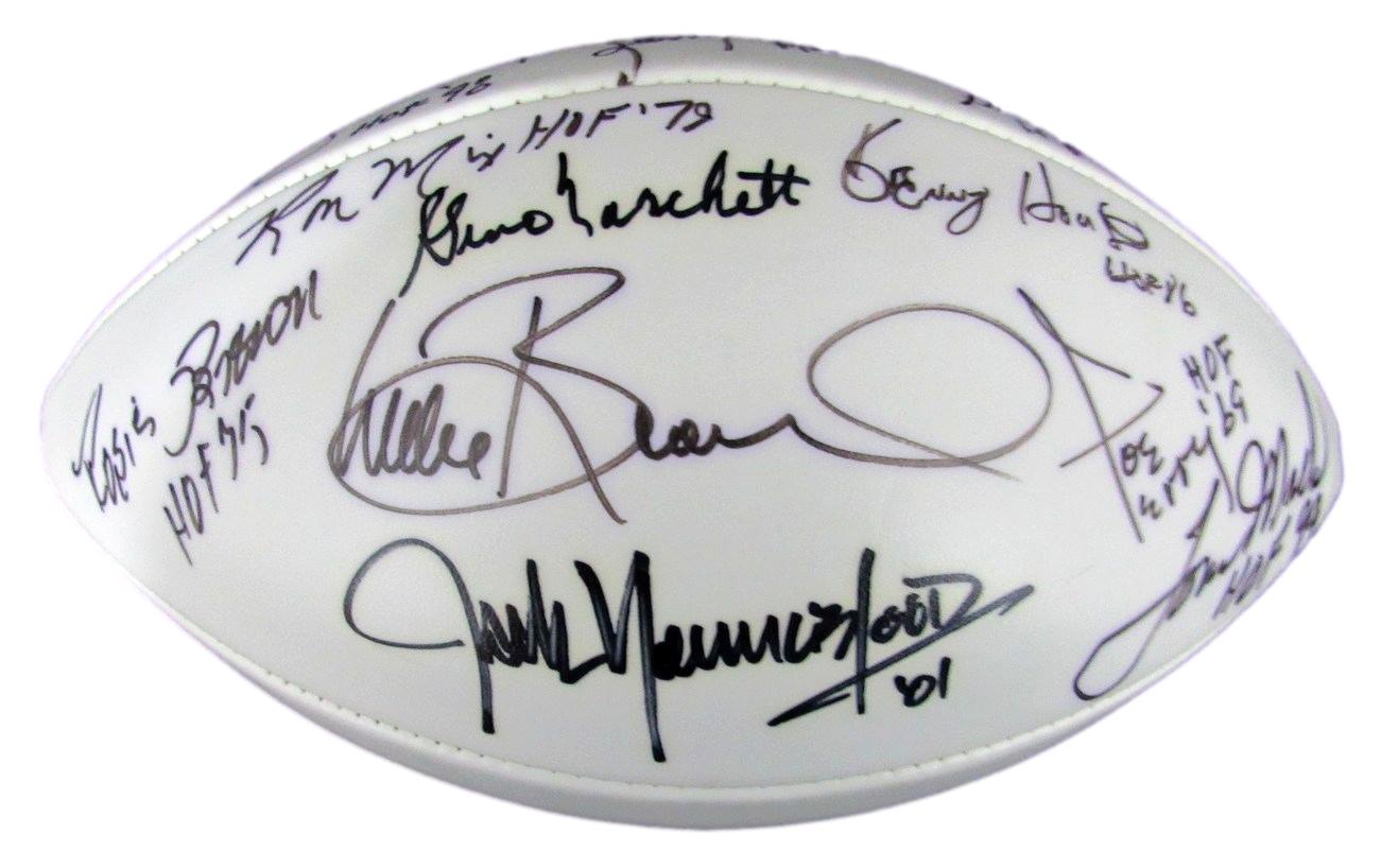 NFL Hall of Famers Multi-Autographed (19) Wilson NFL Football 176393