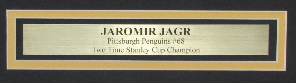 Jaromir Jagr Autographed 16x20 Photo Pittsburgh Penguins Framed Fanatics 177441