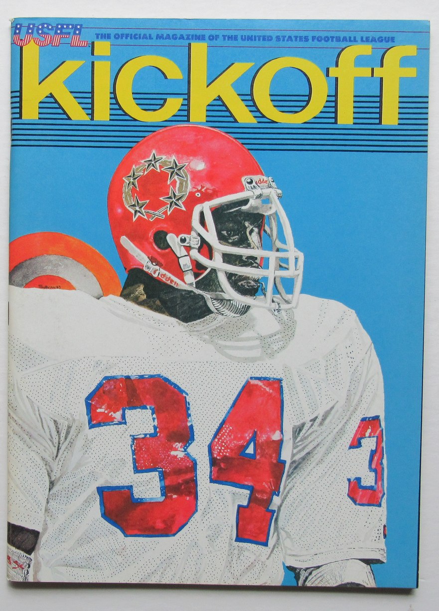 1983 USFL Arizona Wranglers vs. New Jersey Generals Walker Game Program 181331