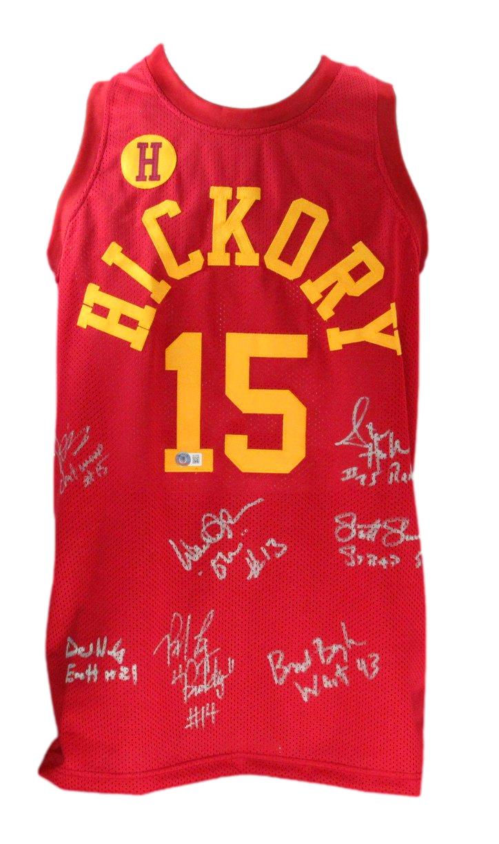 Hoosiers 1986 Cast Multi-Signed by 7 Custom Jersey Beckett 186813