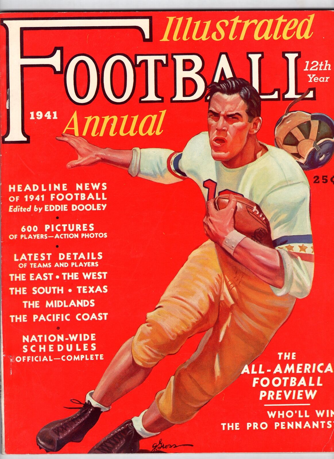 1941 Illustrated Football Annual Magazine 130499