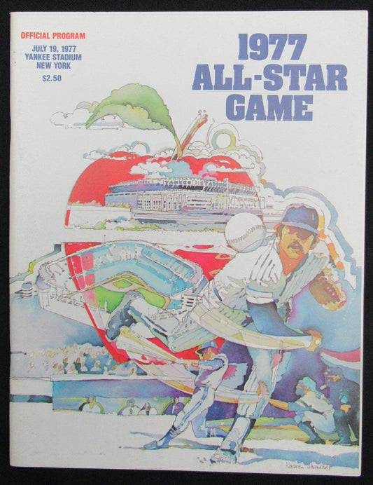 1977 MLB All Star Game Program/Scorecard  7/19/77 Yankee Stadium Sutton MVP