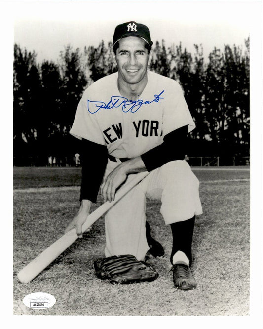 Phil Rizzuto HOF Autographed 8x10 B/W Photo New York Yankees JSA