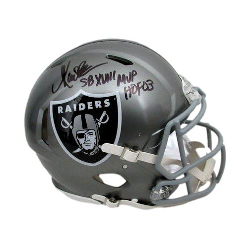 Marcus Allen Signed/Insc Full Size Authentic Flash Helmet Raiders Beckett 189281