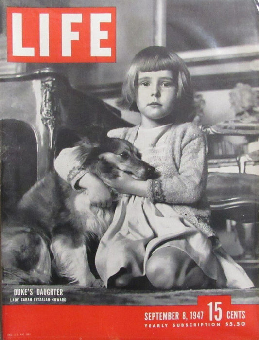 LIFE Magazine September 8, 1947 DUKES DAUGHTER Lady Sarah Fitzalan-Howard 164605