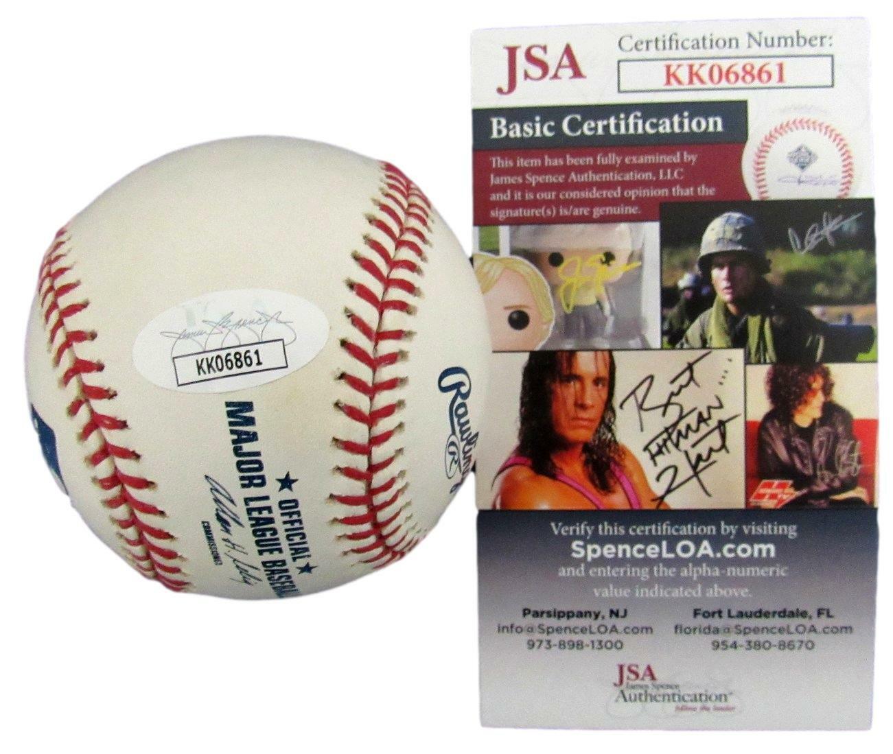 Peter Gammons ESPN HOF Signed Rawlings OML Baseball JSA 156180