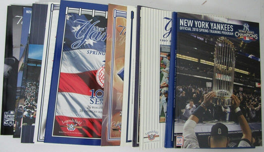 Lot of 16 New York Yankees Official Spring Training Programs 1996-2015 153194