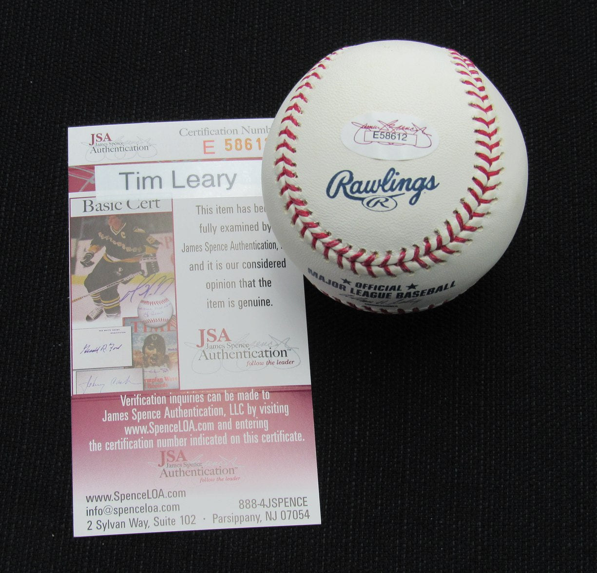 Tim Leary Signed/Auto Yankees 100th OML Baseball JSA 186602