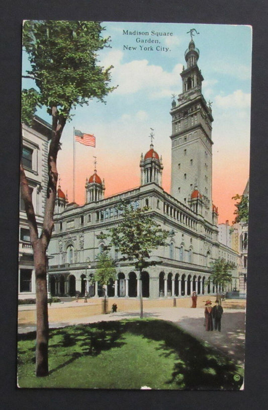 Vintage 1910 Madison Square Garden New York City Photo Postcard