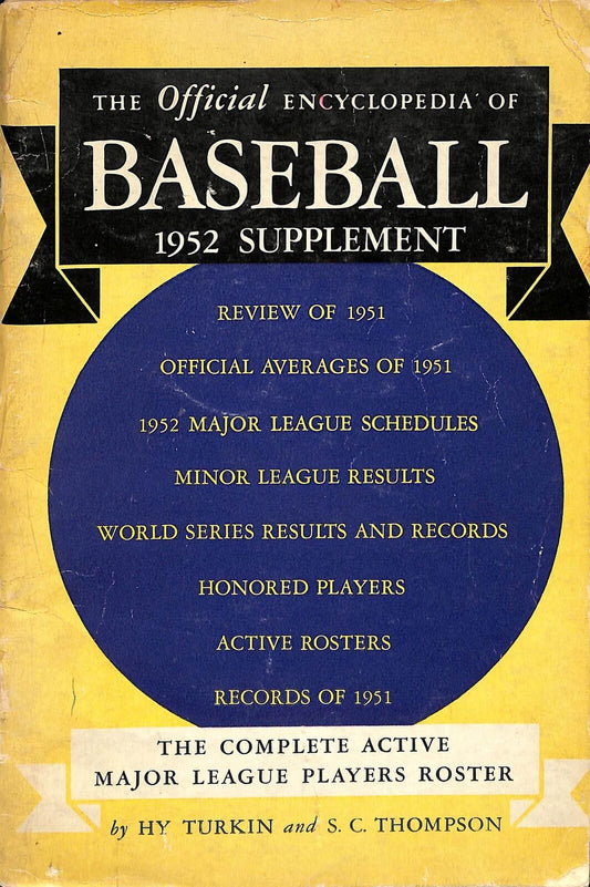 The Official Encyclopedia of Baseball 1952 Supplement Records of 1951 180754