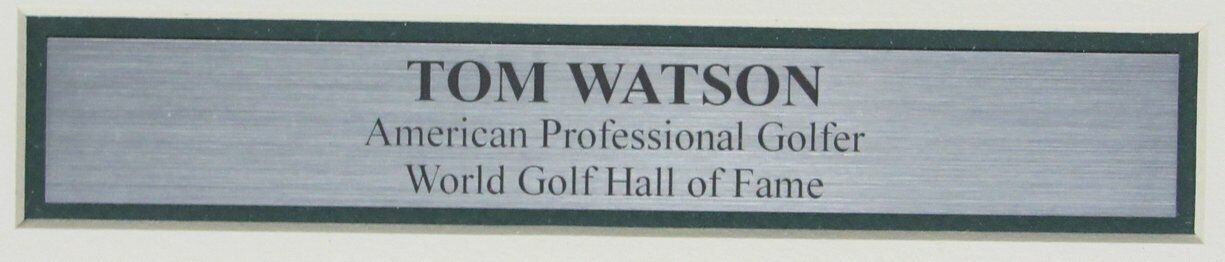 Tom Watson HOF PGA Champ Signed/Autographed 8x10 Photo Framed JSA 163467