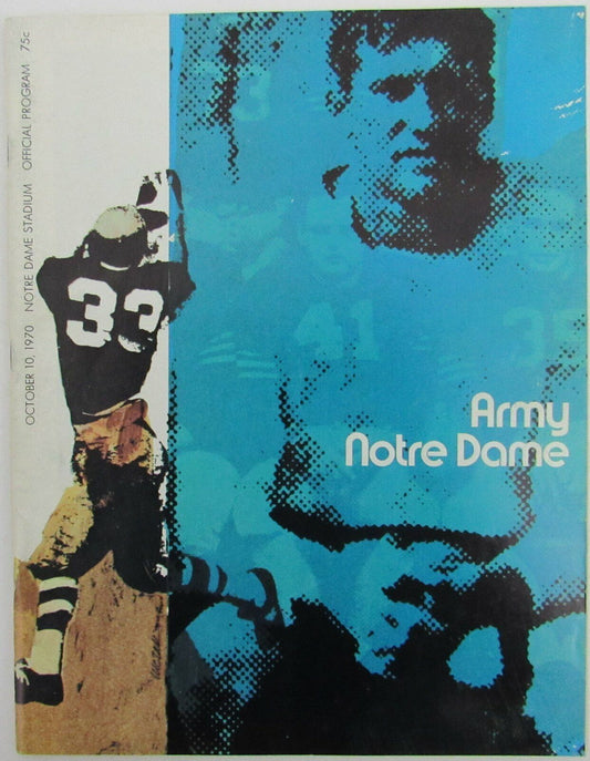 1970 Army vs. Notre Dame College Football Game Program 144730