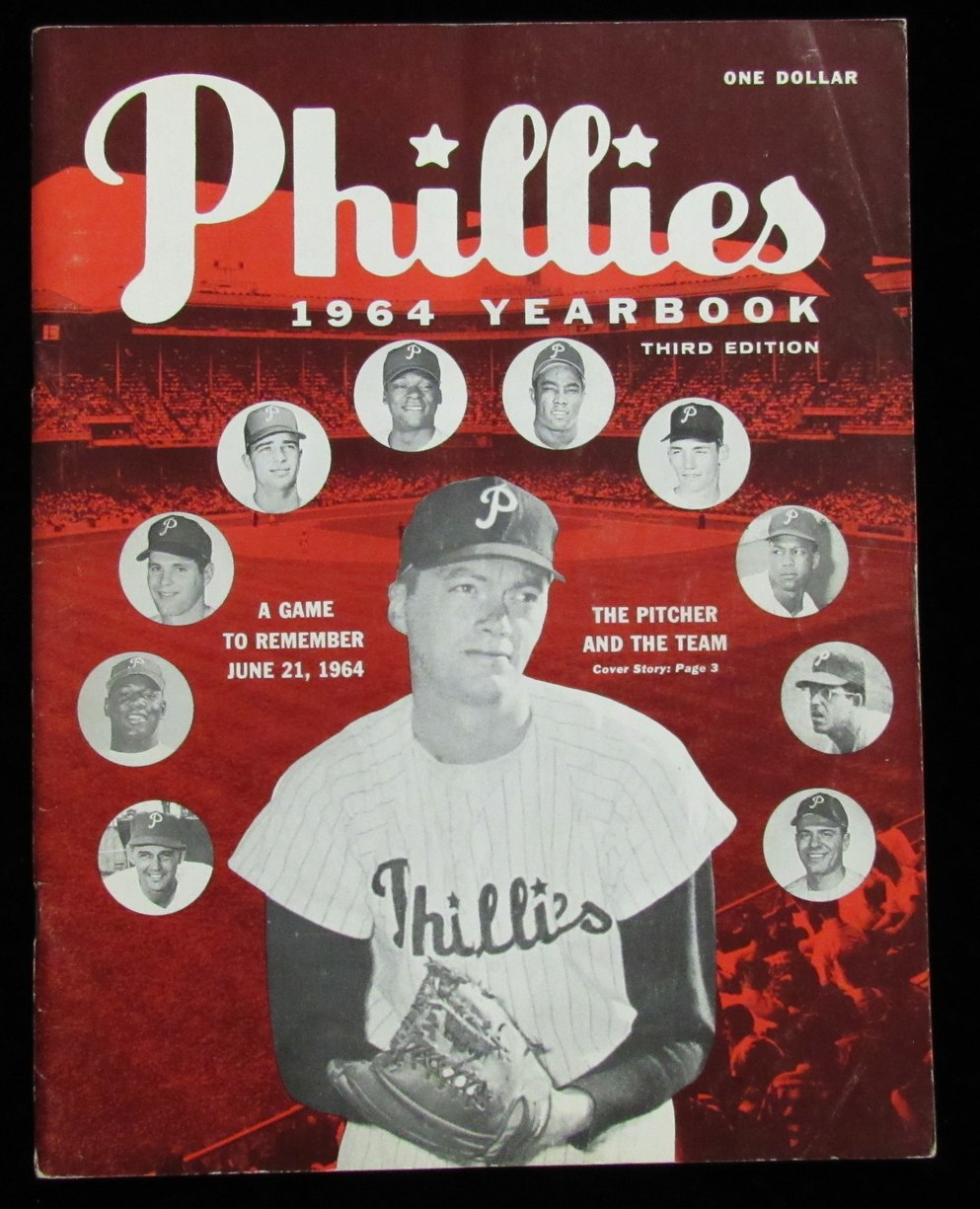 1964 Philadelphia Phillies Official Yearbook Vintage 183690