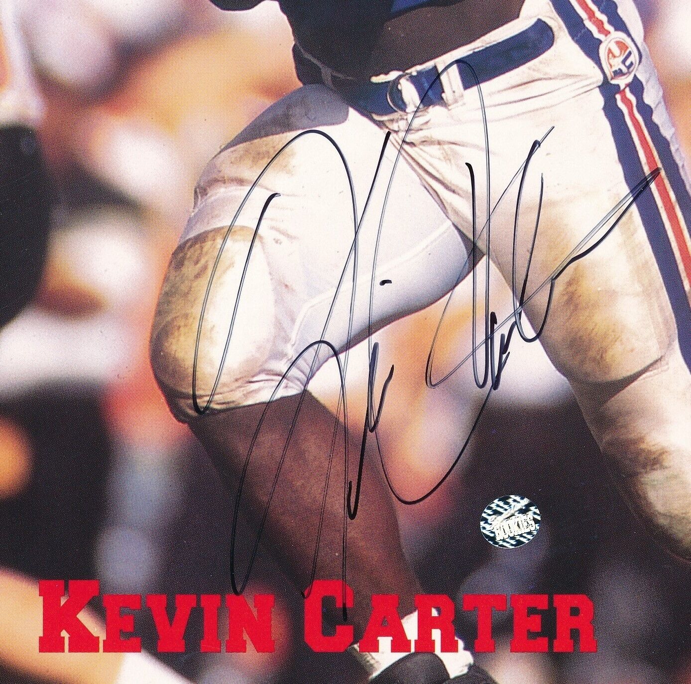 Kevin Carter Autographed Signature Rookies 8x10 Photo University of Georgia