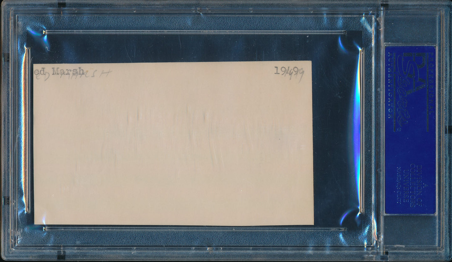 Fred Marsh Signed/Autographed Cut Card Orioles/White Sox PSA/DNA 190002