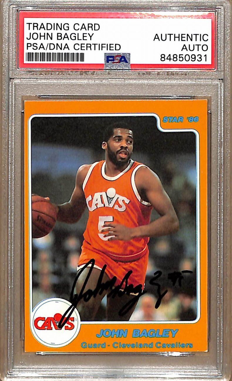 1985-86 Star Company #153 John Bagley Cavaliers Signed/Auto Card PSA/DNA 178893