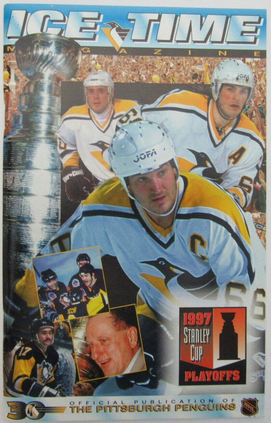 1997 Stanley Cup Playoffs Ice Time  Program Flyers at Penguins 157699