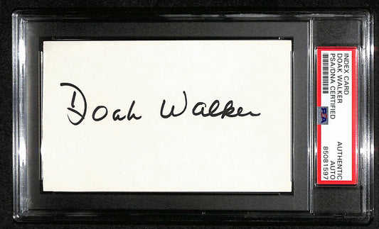 Doak Walker HOF Signed 3x5 Index Card Detroit Lions PSA/DNA 184208