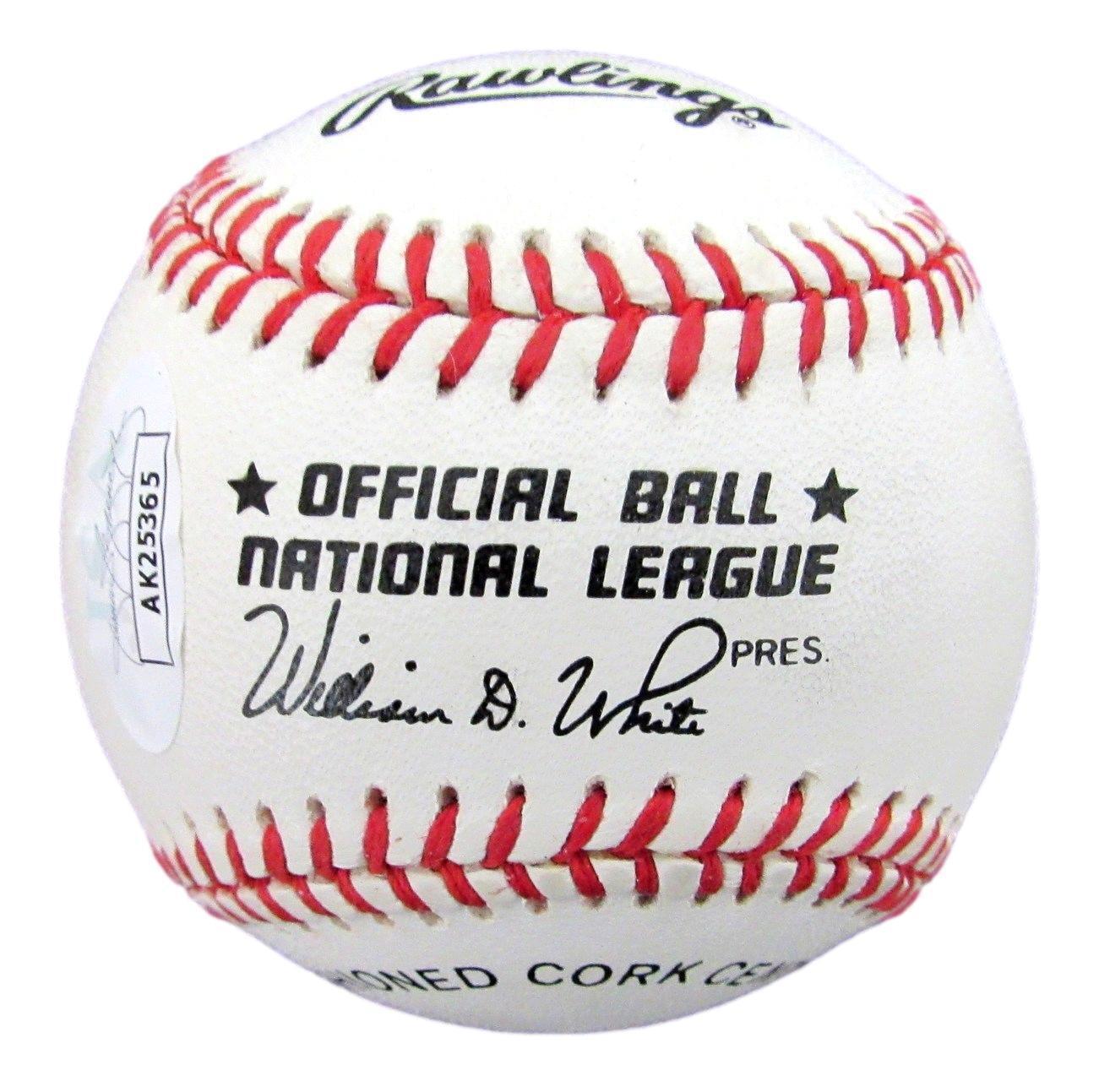 Gene Baker Autographed ONL Baseball Chicago Cubs JSA 180130