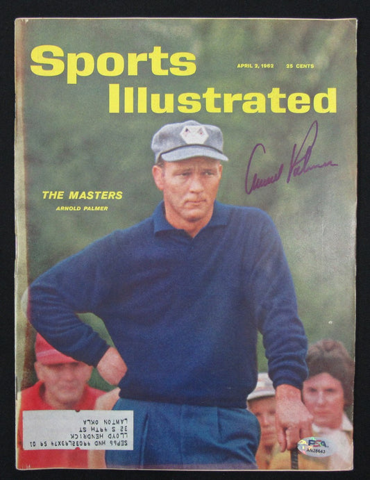 Arnold Palmer Masters Signed/Auto 4/2/62 Sports Illustrated Magazine PSA 185626