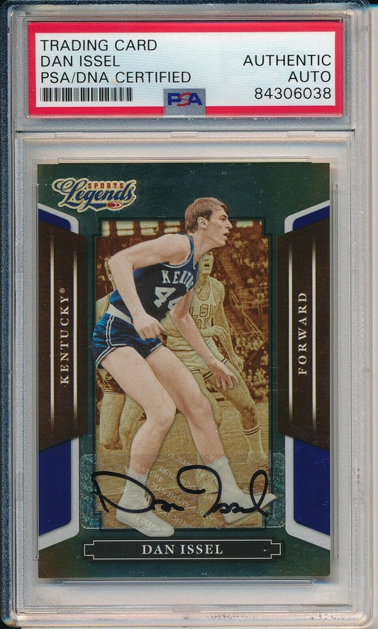 Dan Issell HOF Denver Nuggets Signed 2008 Donruss Card #19 PSA/DNA 158633