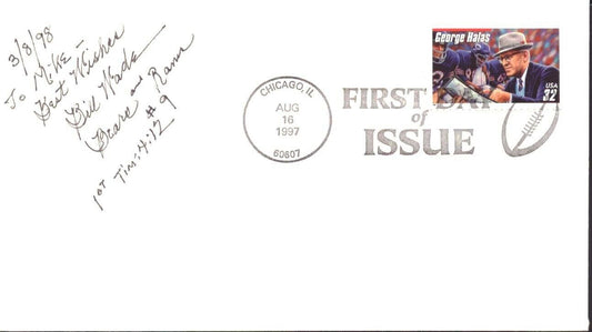 Bill Wade QB Signed 1997 FDC First Day Cover Chicago Bears 151479