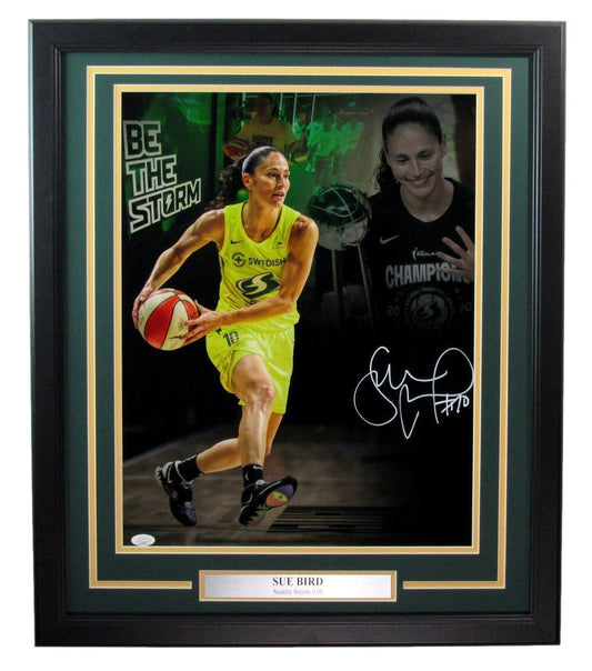 Sue Bird Autographed 16x20 Photo Seattle Storm Framed JSA 179157