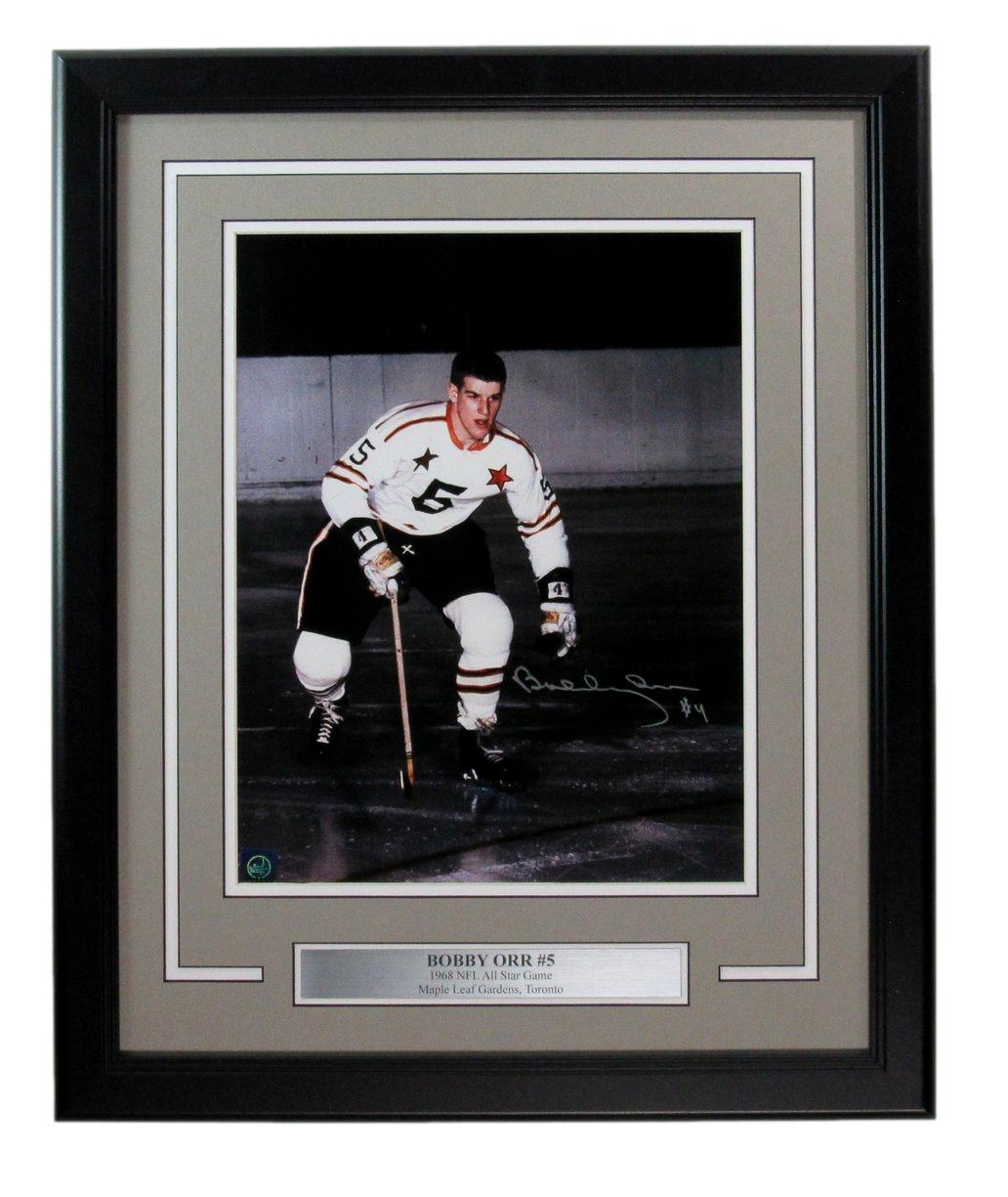 Bobby Orr HOF Signed 11x14 Photo 1968 All-Star Game Framed GNR 187189