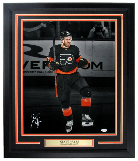 Kevin Hayes Philadelphia Flyers Signed/Autographed 16x20 Photo Framed JSA 157179