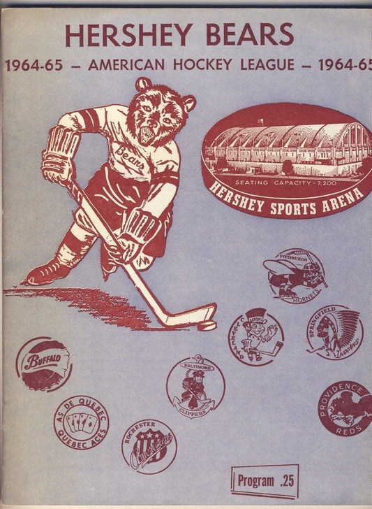 Hershey Bears 4/14 1965 Program vs. Buffalo AHL 128013