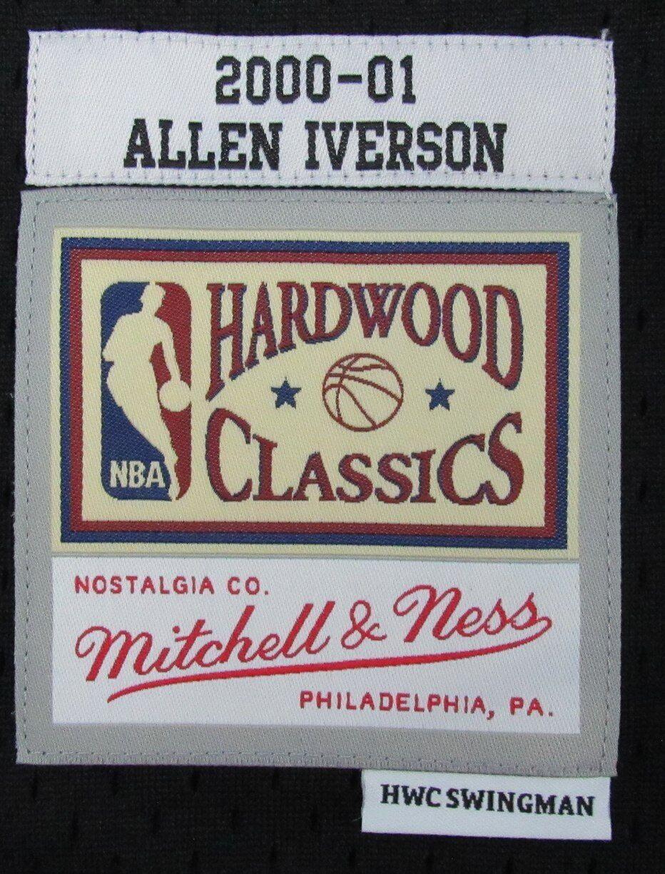 Allen Iverson HOF Autographed Black Mitchell & Ness Jersey 76ers JSA 181844