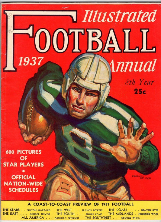 1937 Illustrated Football Annual Magazine 130644