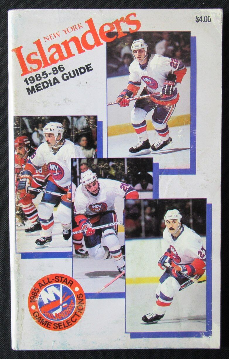 1985-86 New York Islanders Ice Hockey Media Guide 176303