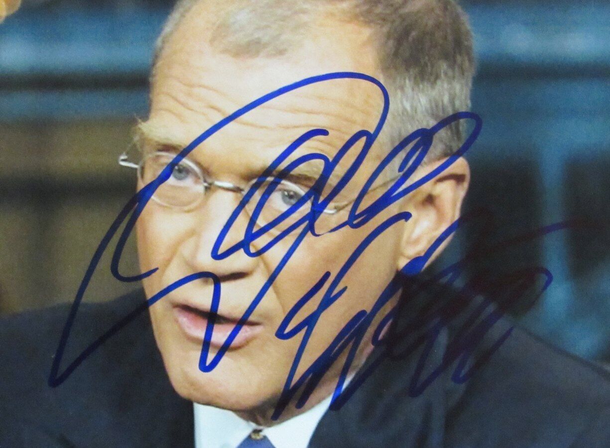 David Letterman Autographed 11x14 Photo Talk Show Host JSA