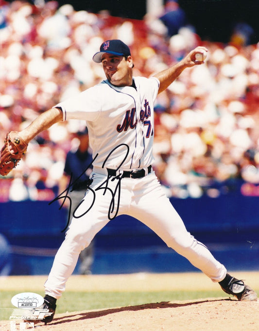 Kenny Rogers Autographed 8x10 Photo New York Mets JSA