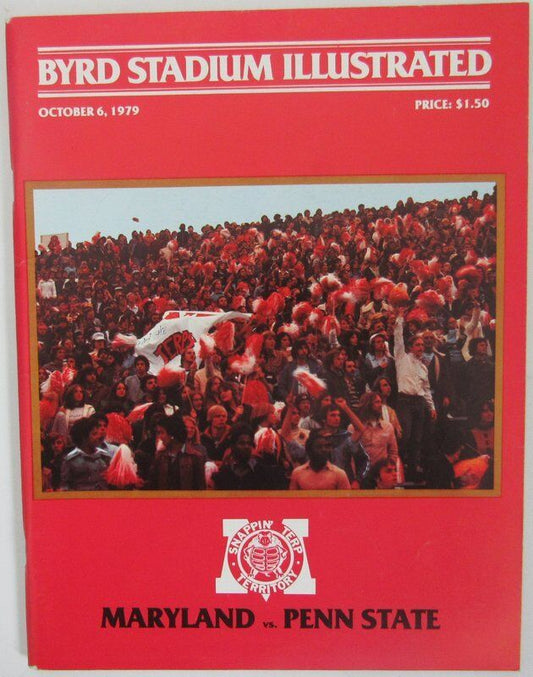 1979 Maryland vs. Penn State Nittany Lions Football Program 138629