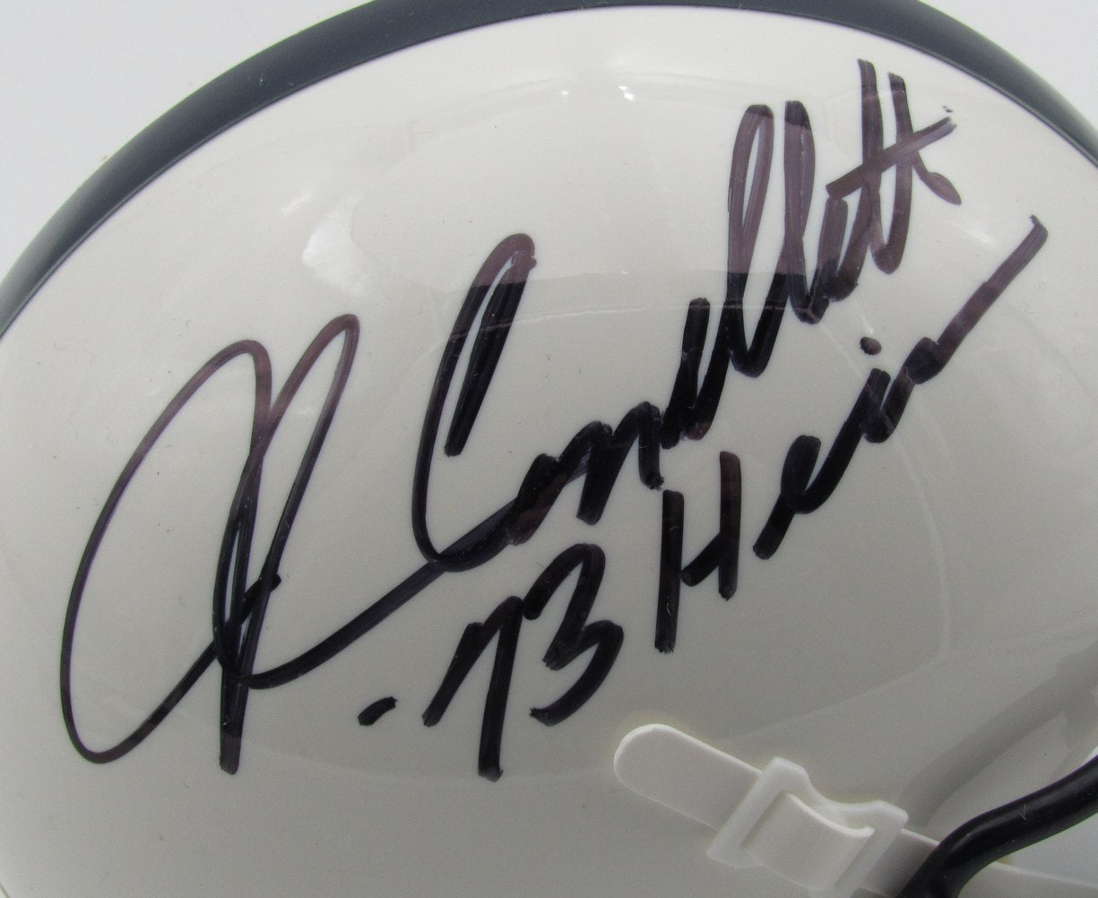 John Cappelletti Autographed/Insc Penn State Mini Schutt Helmet JSA 184709