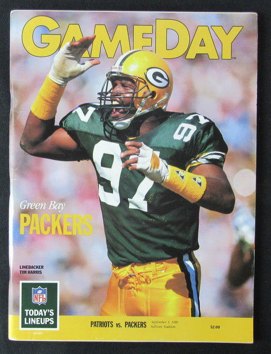 September 1, 1989 New England Patriots vs. Packers NFL GameDay Program 172277