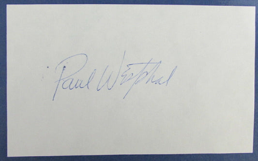 Paul Westphal Suns Signed 3x5 Index Card 126779