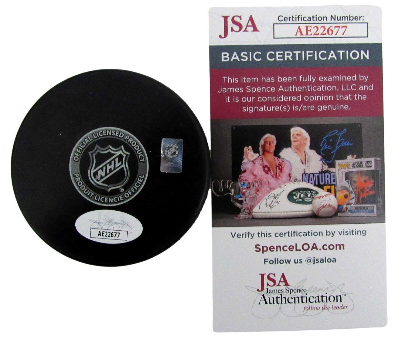 Ron Hextall Autographed Philadelphia Flyers Hockey Puck JSA