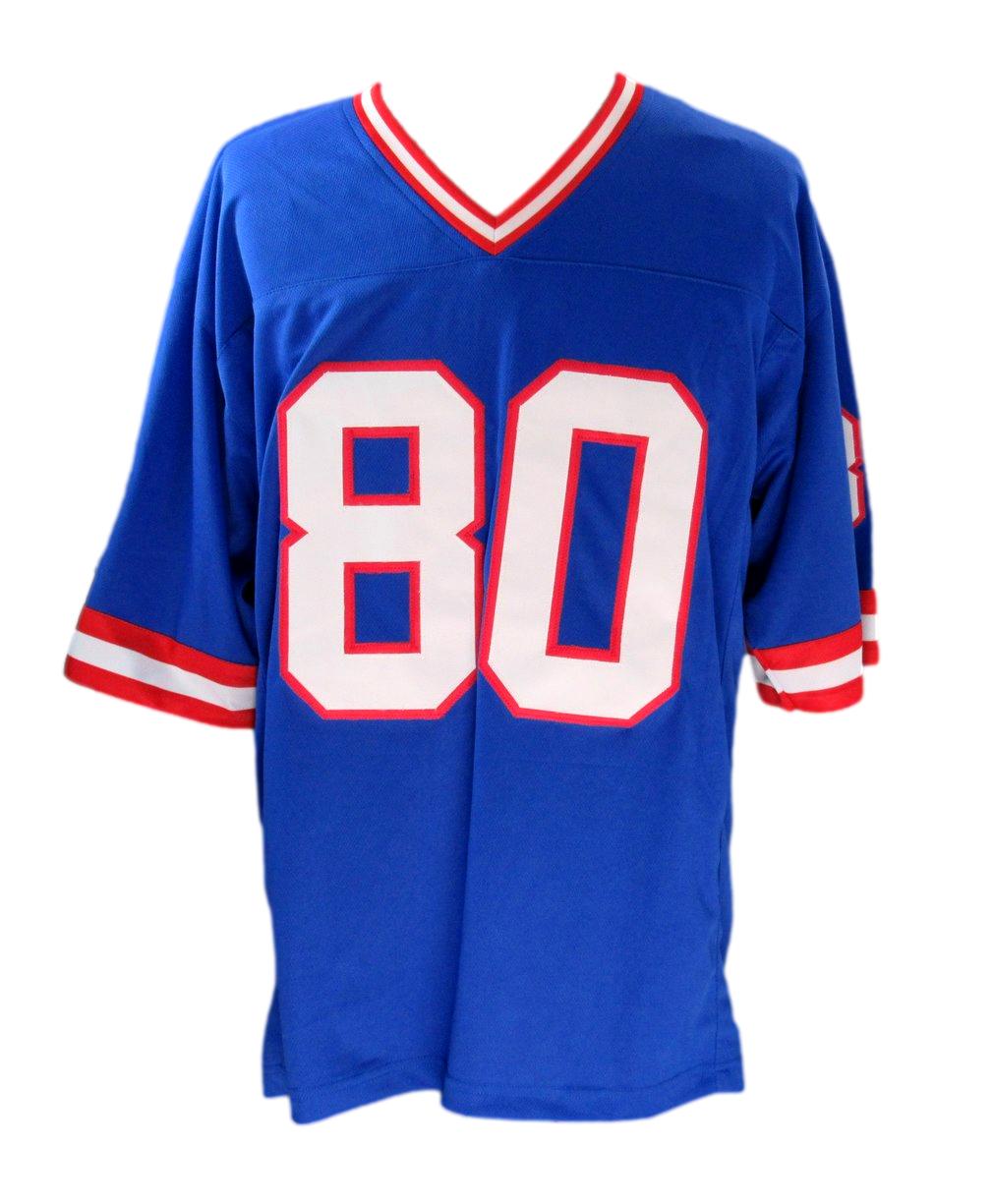 Jeremy Shockey Signed Blue/Red Custom Football Jersey New York Giants JSA 186587