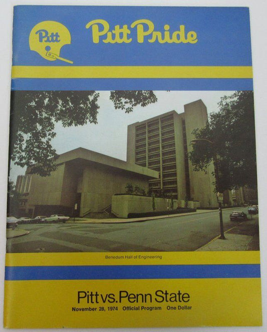 1974 Pitt vs. Penn State Nittany Lions Football Program 138440