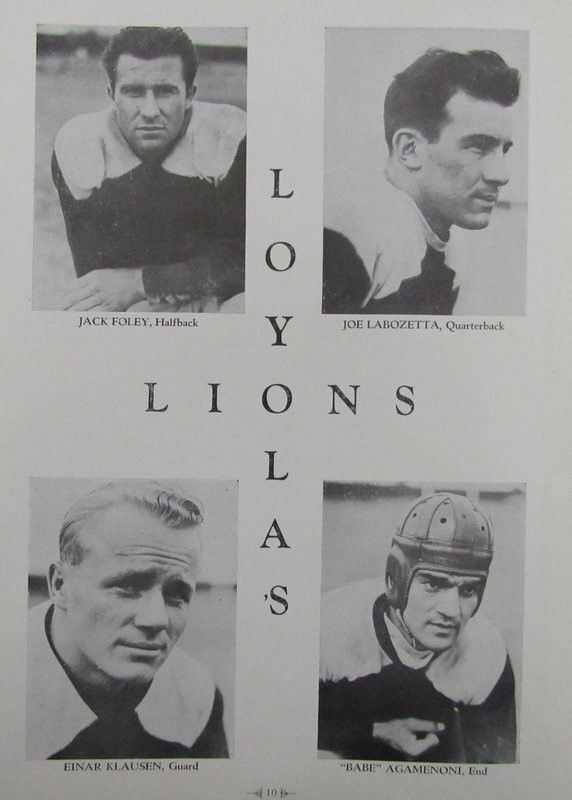 1936 Cal Tech vs. Loyola College Football Game Day Program 9/18/36 130374