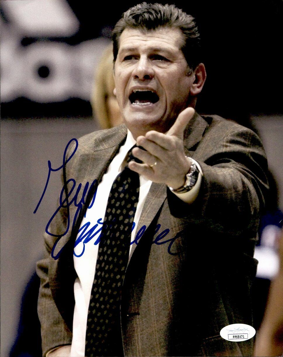 Geno Auriemma Uconn Huskies Signed/Autographed 8x10 Color Photo JSA 160764