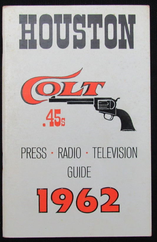 1962 Houston Colt .45s Media/Press Guide 1st Season 188795