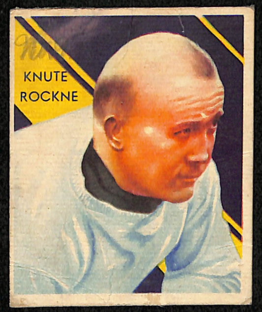 1935 National Chicle Football Knute Rochne Notre Dame #9  192140