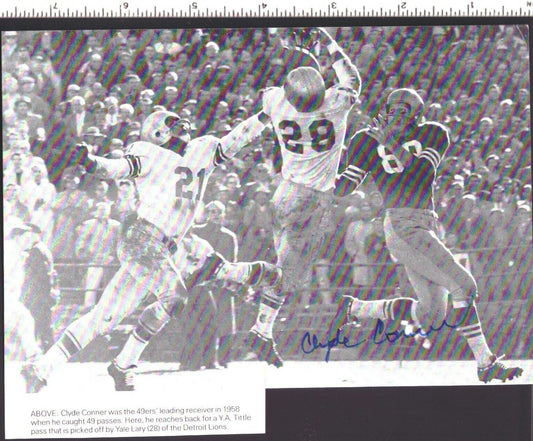 Clyde Conner San Francisco 49ers Signed/Autographed 7.5x6 Magazine Photo 151763