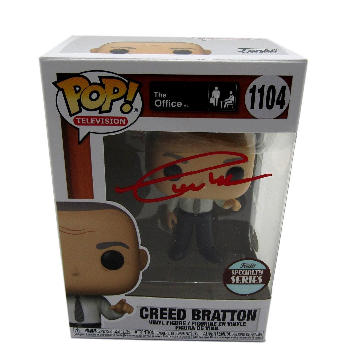 Creed Bratton Autographed Funko Pop! #1104 Figurine "The Office" JSA 184764