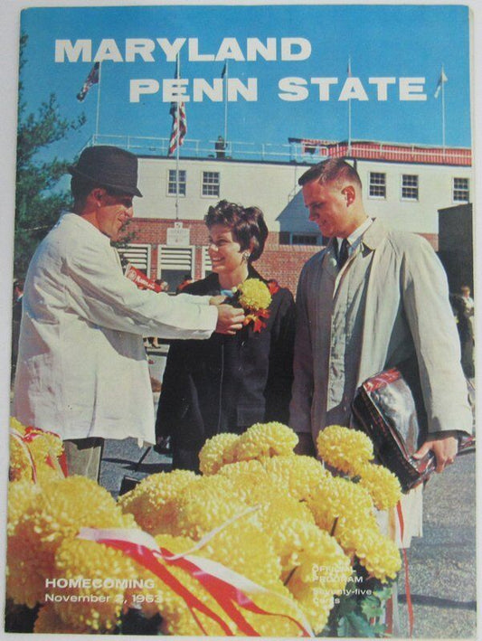 1963 Maryland vs. Penn State Nittany Lions Football Program 137820